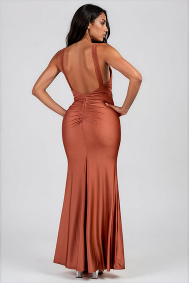 Whisper My Name Cross Twist Maxi Dress