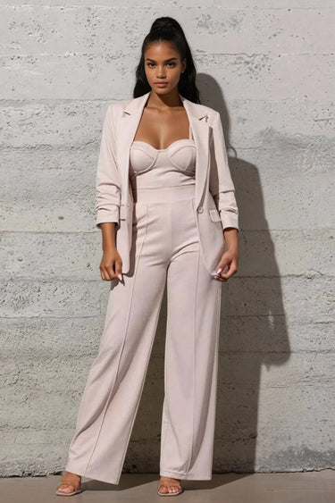 Goaldigger Bustier Blazer and Pants Three-piece Set
