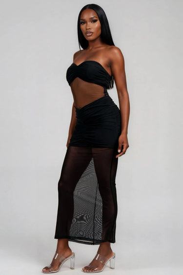 Can We Talk Tube Maxi Dress With Twist Detail