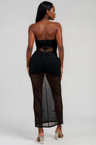 Can We Talk Tube Maxi Dress With Twist Detail