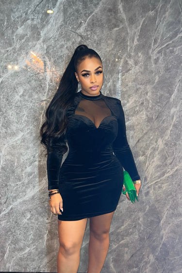 Favorite View Velvet Mini Dress