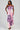 Serial Lover Mesh Print With Cowl Neck Maxi Dress