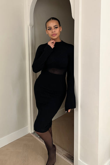 Spend It Bell Sleeve Midi Dress